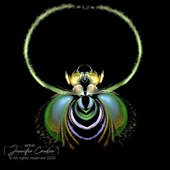 image of digital artwork of beetle